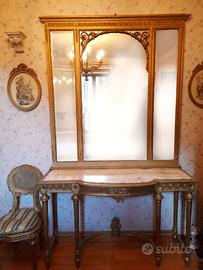 Consolle dorata Luigi XVI