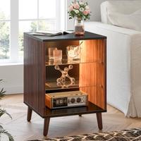 Comodino Cubehom in legno con luce LED