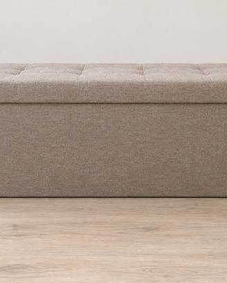 PANCA CONTENITORE SONGMICS IN TESSUTO BEIGE