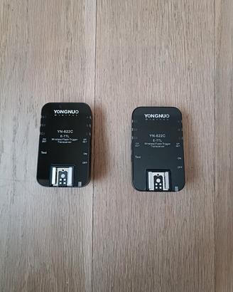 Coppia trigger yognuo YN-622C E-TTL per Canon