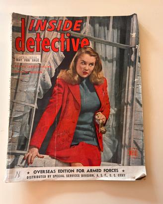Rara Rivista Inside Detective Aprile 1945