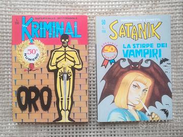KRIMINAL n. 50 e SATANIK n. 50 Spin-Off MAX BUNKER