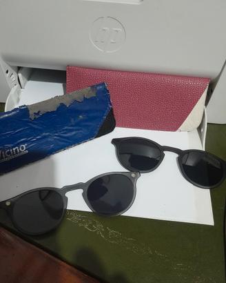 coppia clip da sole con custodie