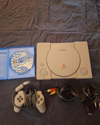 lotto ps1 con cavi e controller con bust a move 4