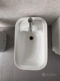 Coppia Sanitari Dolomite WC e Bidet con Rubinetter