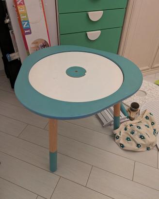 Tavolo Mutable verde menta con tutti gli accessori