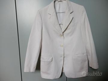 Giacca donna - piquet di cotone bianco