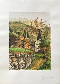 Chignero (GE) - Acquerello Originale di B. Contini