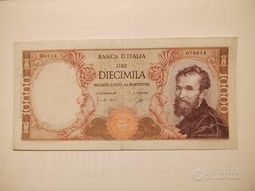 Banconota 10000 Lire Michelangelo 