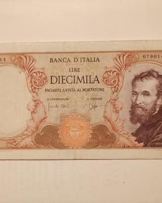 Banconota 10000 Lire Michelangelo 