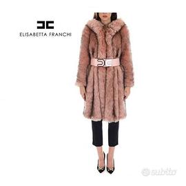 Pelliccia con cappucc Elisabetta Franchi taglia 40
