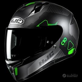 Casco INTEGRALE C10 Bianco nero verde HJC