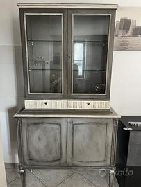 Vetrina/Credenza Shabby Chic decapata - Restaurata