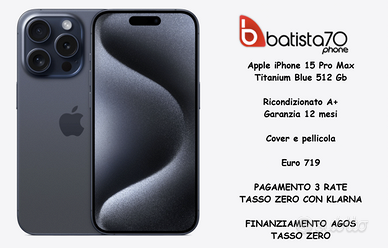 Apple iPhone 15 Pro Max Titanium Blue 512 Gb