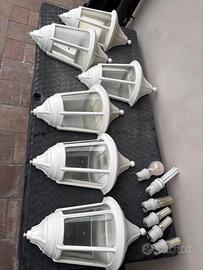 Set di 6 lampade da esterno classiche