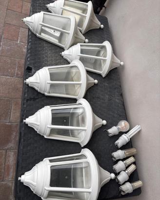 Set di 6 lampade da esterno classiche