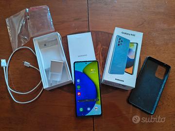Samsung A52 + custodia in gomma 
