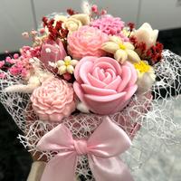 Bouquet di candele con cera di soia