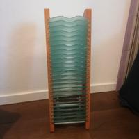 PORTA CD AZZURRO e LEGNO