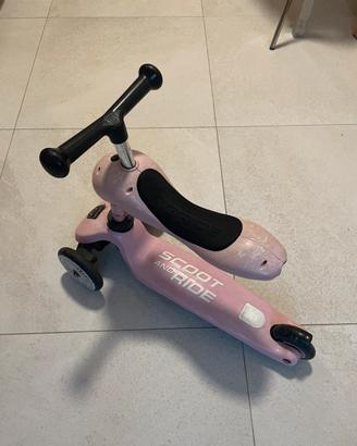 Monopattino scoot & ride rosa