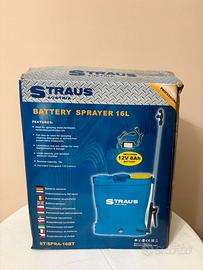 Pompa a Spalla straus 16L batteria 12V 8Ah