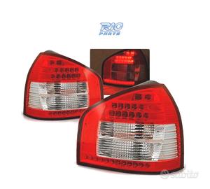 FANALI AUDI A3 96-00 LED ROSSO BIANCO