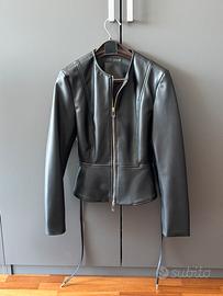 Giubbotto ecopelle Zara nero, misura XS