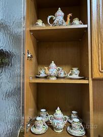 Servizio the/caffè ceramica Vintage Capodimonte