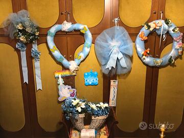 Decorazioni battesimo/nascita maschietto