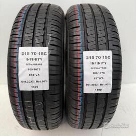 2 gomme 215 70 15c infinity a1490