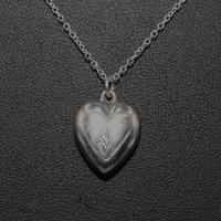 Collana pendente cuore argento
