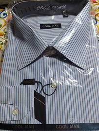 camicia da uomo a righe 