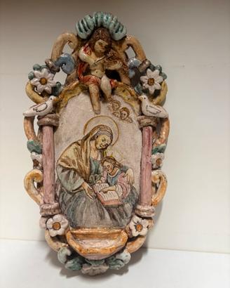 Acquasantiera santanna con maria