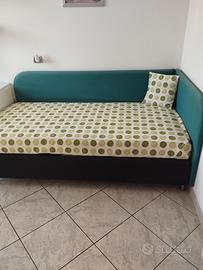letto singolo con materasso 