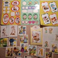 Set adesivi e figurine Bonnie Bonnets vintage