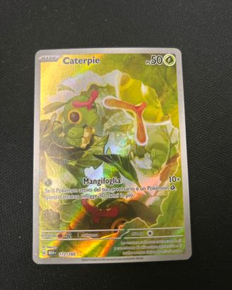 Pokemon 151. CATERPIE illustrazione rara