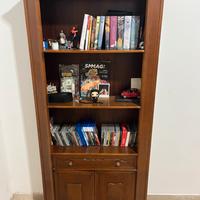 Libreria arte povera marrone