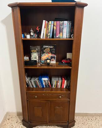 Libreria arte povera marrone