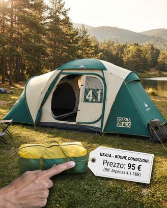 Tenda Quechua Arpenaz Family 4.1 Fresh & Black 