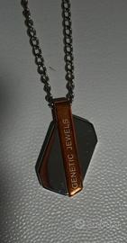 Collana uomo in acciaio DNA genetic 'jewels