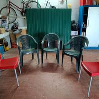 Sedie di plastica