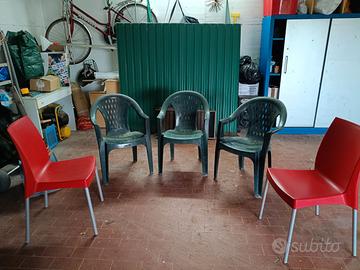 Sedie di plastica