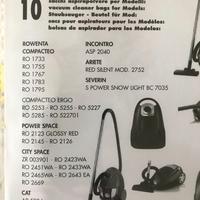 9 sacchi per aspirapolvere RW 19