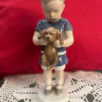 Bimbo con cane Royal Copenhagen