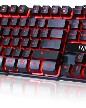 Tastiera gaming retroilluminata tre colori