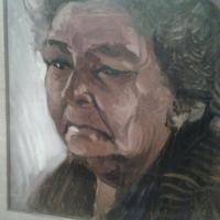 Dipinti Olio "Golda Meir" Aldo Scabbia
