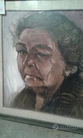 Dipinti Olio "Golda Meir" Aldo Scabbia