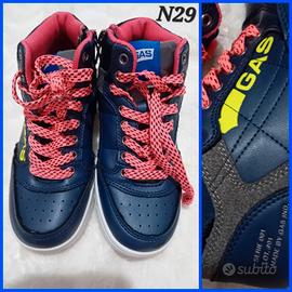 sneakers Gas kids N 29 blu zip/lacci