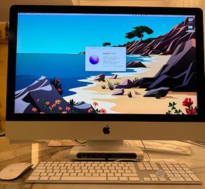 iMac 27 5k 2015 24GB 2Tb con tastiera mouse e hub