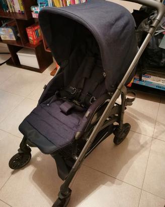 Passeggino  trio inglesina trilogia blu navy